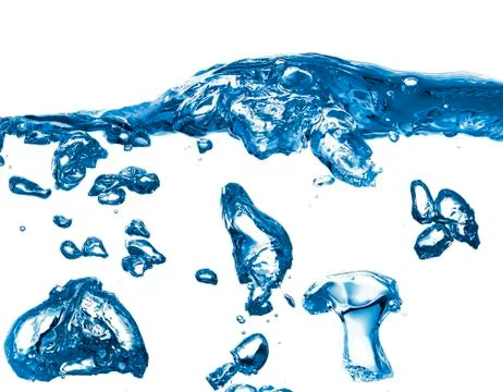 Bubbles in water Foto stock