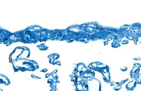 Bubbles in water Foto stock