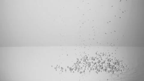 Bubbles in the water in slowmo Stock Footage 151795476