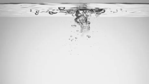 Bubbles in the water in slowmo Stock Footage 152168147