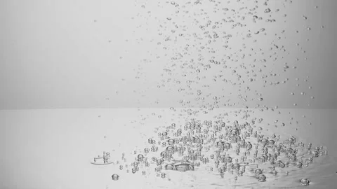 Bubbles in the water in slowmo Stock Footage 152738236
