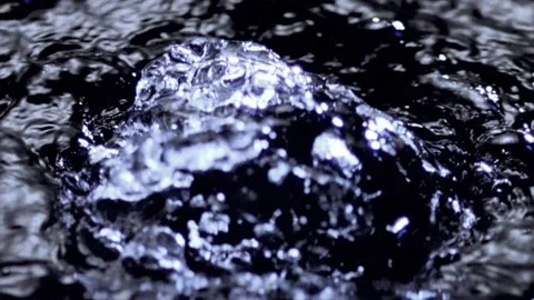 Bubbles on water surface Stock Footage 138559890