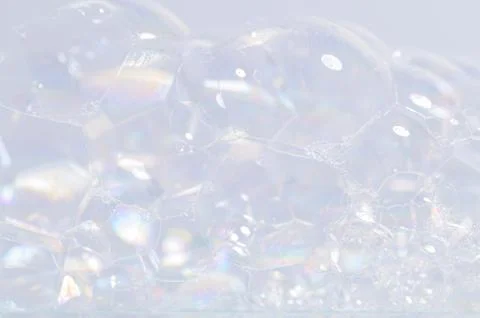 Bubbles in the white background Stock Photos
