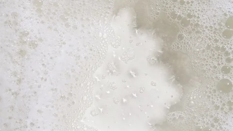 Bubbles of white soap foam. Bathtup Soap Foam. Texture of Soap Foam Bubbles Stock-Footage 270928326