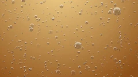 Bubbles in Wine or Bear. Loop Stock Footage 10589293