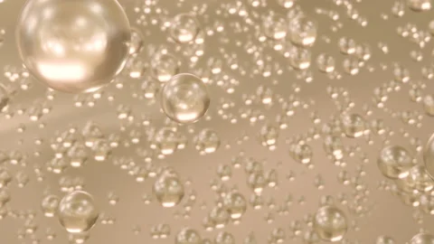 BubblesMoveGold Stock Footage 194731150