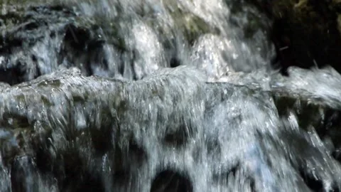 Bubbling and flowing river waters Stock Footage 321007907