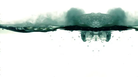 Bubbling And Smoke in White Background Stock Footage 35682967