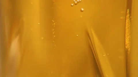Bubbling Cider Close Up Stock Footage 284985606