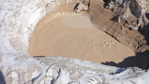Bubbling Mud Pit Stock Footage 100654910