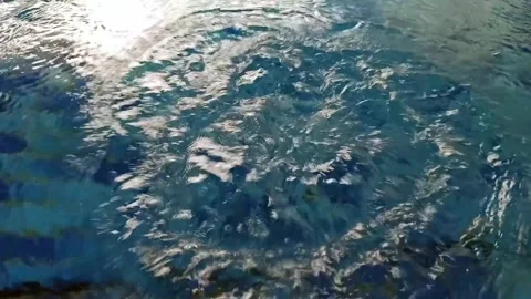 Bubbling Pool Water Surface Stock Footage 274630630