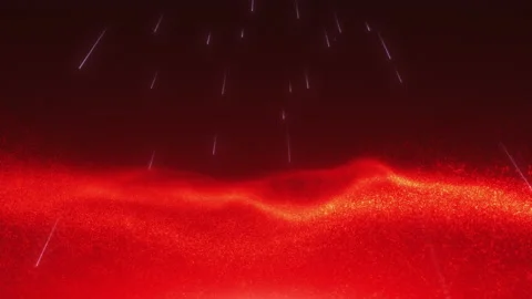 The bubbling red surface of an abstract planet Stock Footage 233106222