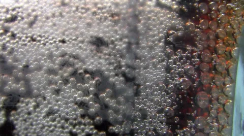 Bubbling soda Stock Footage 35567318