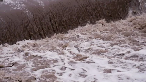 Bubbling Stream of Dirty Water 4K 2TZ Stock-Footage 332618489