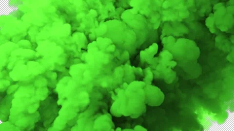 The bubbling of thick green smoke Video stock 274640084