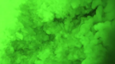 The bubbling of thick green smoke Stock Footage 274640268