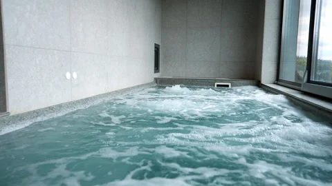 Bubbling water from massage jets. Stock-Footage 311244975