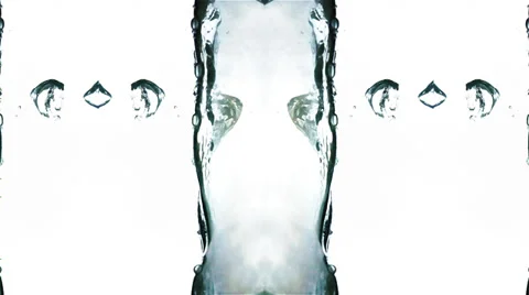 Bubbling Water Mirror Visual Effect Stock Footage 35464386