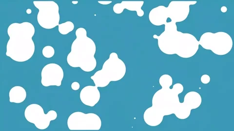 Bubbling white bubble animation Stock Footage 289422019