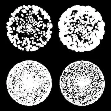 Bubbly Circles for Design Project - vector set 스톡 일러스트