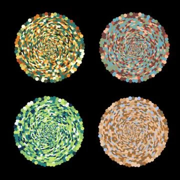 Bubbly Circles for Design Project - vector set Stock Illustration