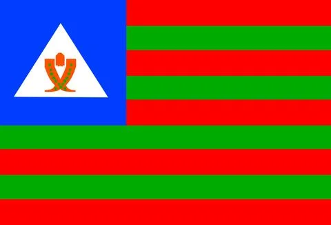 Bubi tribal flag Stock Illustration
