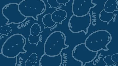 Buble chat seamless pattern Illustrazione stock