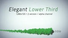 Buble Lower Third( 2 in 1) Stock After Effects