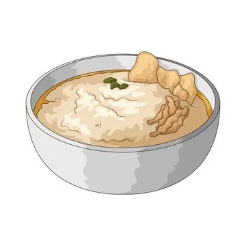 Bubur ayam illustration 库存插图