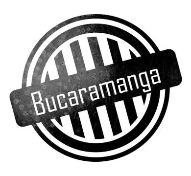 Bucaramanga - Button, stamp Stock Illustration