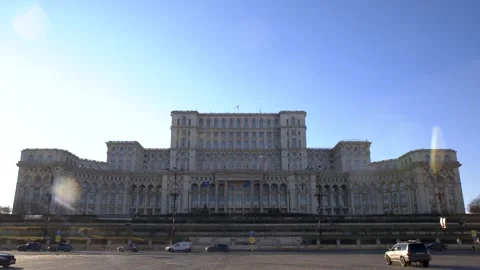 Bucarest Peoples house Stock Footage 183844955