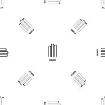 Bucatini pattern seamless Stock Illustration