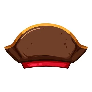 Buccaneer pirate hat cartoon vector illustration Stock Illustration