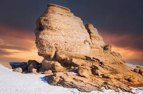 Bucegi Mountains, Romania - The Sphinx Stock Photos