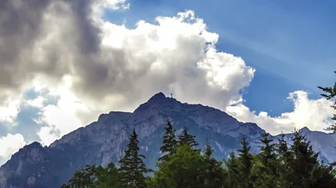 Bucegi Mountains - time lapse Stock-Footage 32270320
