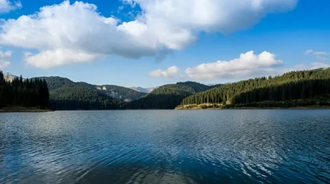 Bucegi plateau view over Padina valley Stock Footage 42229131