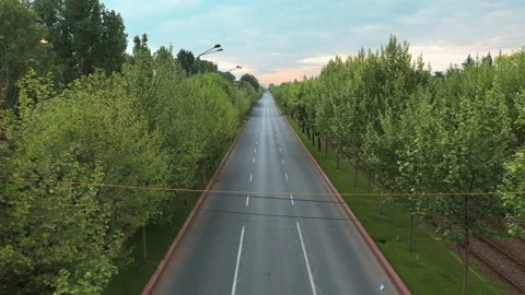 Bucharest, Covid-19 outbreak , empty street, May 3.2020 Bucharest, Romania. Stock Footage 132277992