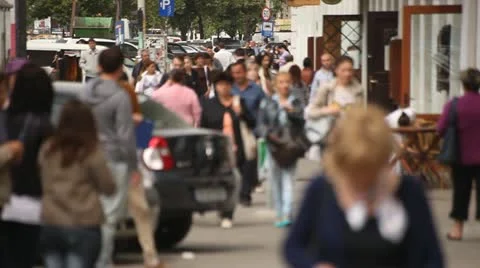 Bucharest Crowd Vídeo Stock 11866676