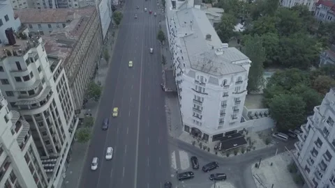 Bucharest drone view Stock Footage 156833894
