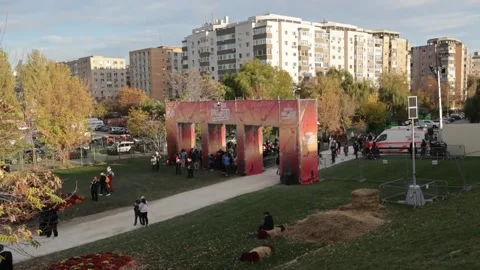 Bucharest hosts its annual Halloween festival, Bucarest, RO - 25 Oct 2025 Stock-Footage 319918297