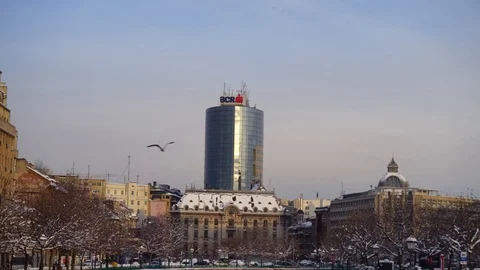 Bucharest Izvor Bridge Stock Footage 124425665