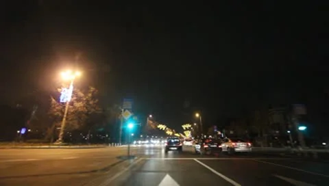 Bucharest By Night Stock Footage 10569234