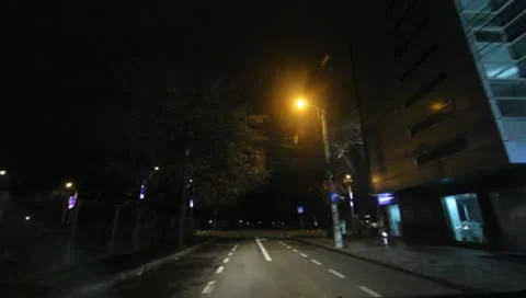 Bucharest By Night Stock Footage 10569265