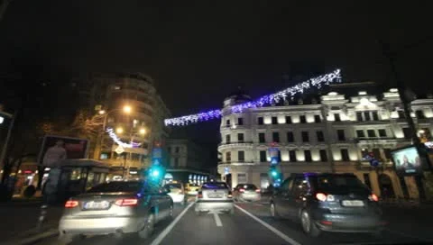 Bucharest By Night Stock Footage 10569618