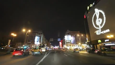 Bucharest By Night Stock Footage 10570018