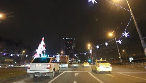 Bucharest By Night Stock Footage 10570035