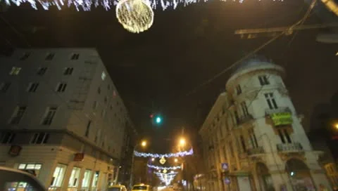 Bucharest By Night Stock Footage 10570584
