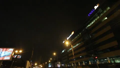 Bucharest By Night Stock Footage 10570642