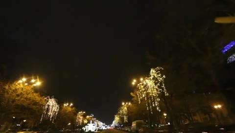 Bucharest By Night Stock Footage 10570666