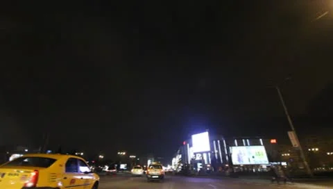Bucharest By Night Stock Footage 10570733